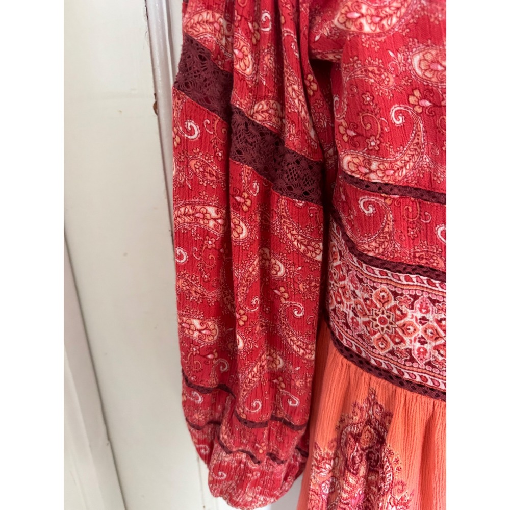 Free People Luna scarf print tunic dress size xs - Picture 11 of 13